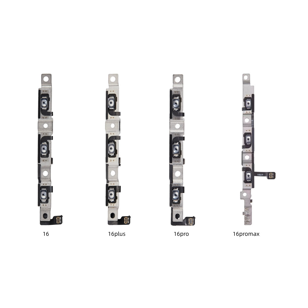 Original Volume Button Flex Cable for iPhone 16 Plus iPhone 16 Pro Max